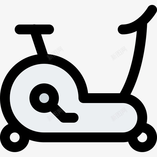 固定自行车运动型30线性颜色图标svg_新图网 https://ixintu.com 固定自行车 线性颜色 运动型30