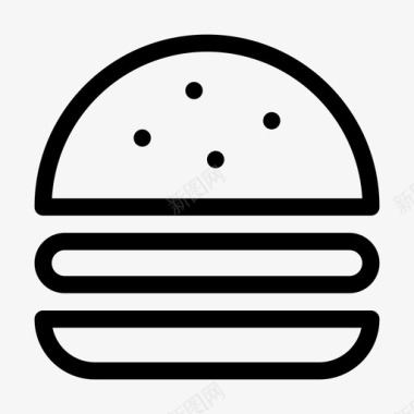 汉堡包饮料食品图标图标