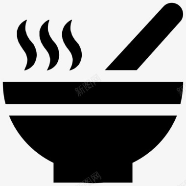 汤食物肉汁图标图标