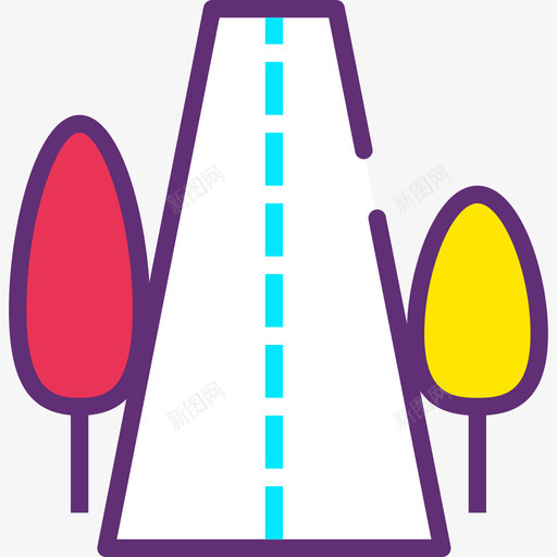 道路景观44魅力图标svg_新图网 https://ixintu.com 景观44 道路 魅力