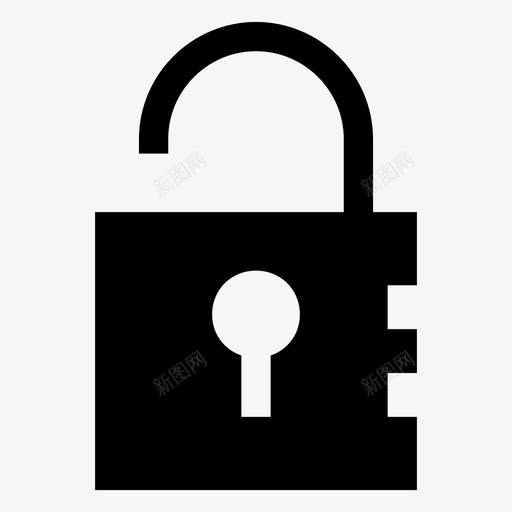 解锁访问打开锁图标svg_新图网 https://ixintu.com 响应用户界面UI矢量图标 安全 打开锁 挂锁 解锁 访问