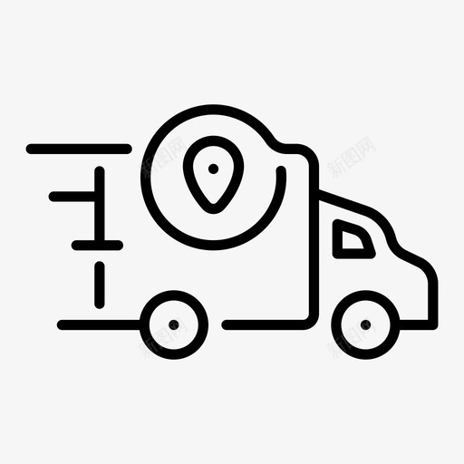 送货地点地图服务图标svg_新图网 https://ixintu.com 交通 地图 服务 电子商务和网上购物 送货地点