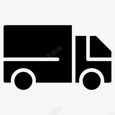 卡车箱子运输图标图标