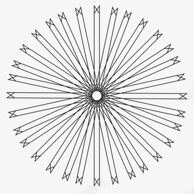 太阳曼陀罗外向图标图标