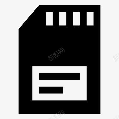 sd卡芯片存储器外部存储器图标图标