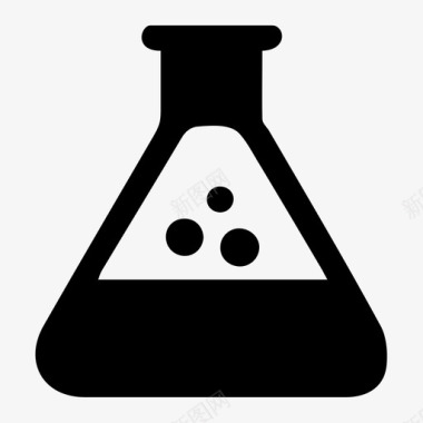 实验室烧瓶科学图标图标