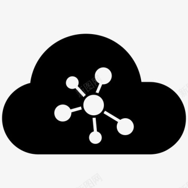 网络共享云计算连接图标图标