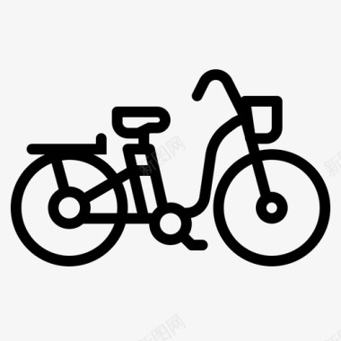 电动自行车自行车生态图标图标