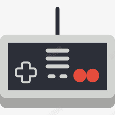 游戏控制器80年代15扁平图标图标