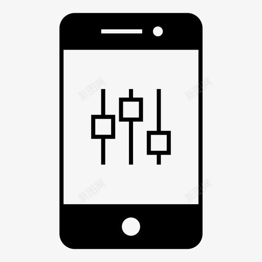 控制移动智能手机图标svg_新图网 https://ixintu.com 技术 控制 智能手机 移动