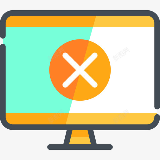 监视器编程25双色图标svg_新图网 https://ixintu.com 双色 监视器 编程25