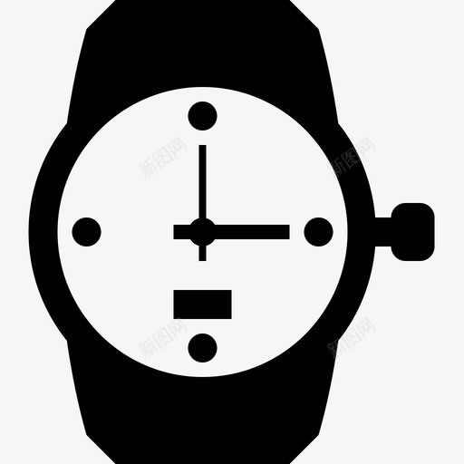 多功能手表时尚现代图标svg_新图网 https://ixintu.com 可穿戴 商业固体图标 多功能手表 时尚 现代