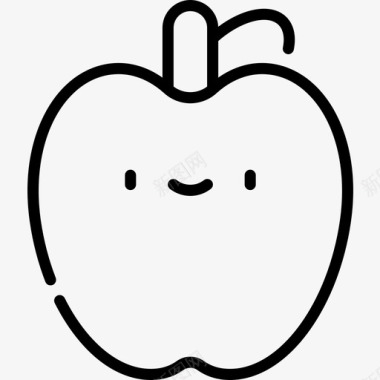 苹果秋季44直线型图标图标
