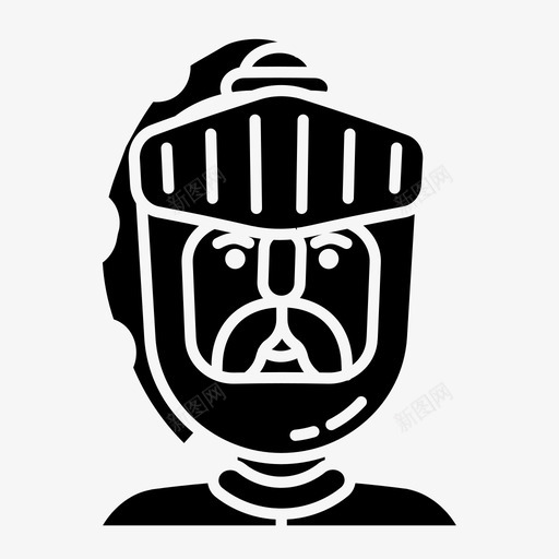 骑士盔甲头盔图标svg_新图网 https://ixintu.com 中世纪 剑 头盔 战士 盔甲 骑士
