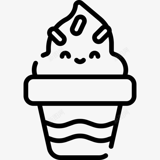 冰淇淋夏季派对22直系图标svg_新图网 https://ixintu.com 冰淇淋 夏季派对22 直系