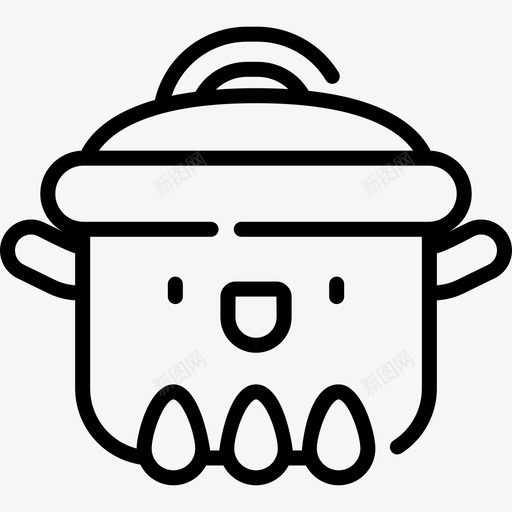 烹饪锅烹饪31线性图标svg_新图网 https://ixintu.com 烹饪31 烹饪锅 线性