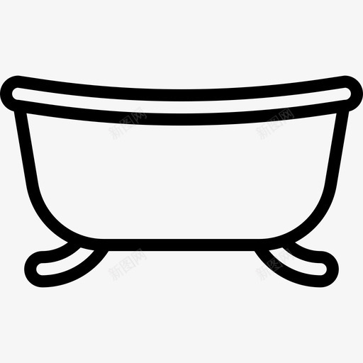 浴室家具和家用13线性图标svg_新图网 https://ixintu.com 家具和家用13 浴室 线性
