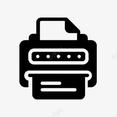 打印机业务文档图标图标