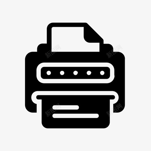 打印机业务文档图标svg_新图网 https://ixintu.com 业务 办公室 开发 打印机 文档