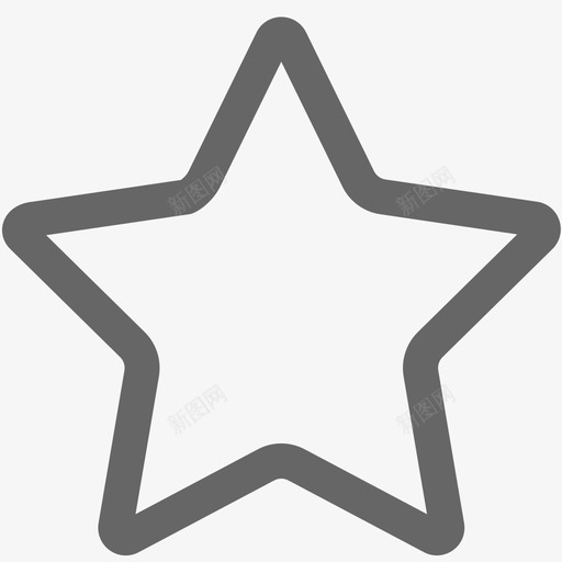 五角星svg_新图网 https://ixintu.com 五角星 填充 单色 圆润