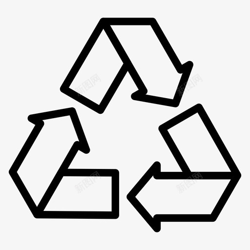 回收箭头生态图标svg_新图网 https://ixintu.com 回收 标志 生态 生态概要 箭头