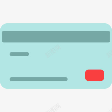 信用卡商务和金融75持平图标图标