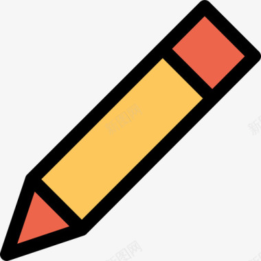铅笔对齐和工具6线颜色图标图标
