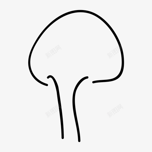 蘑菇草天然图标svg_新图网 https://ixintu.com 天然 树木 自然 草 蘑菇