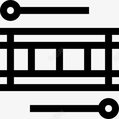 鼓音乐和乐器12线性图标图标