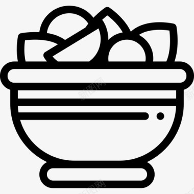 沙拉纯素食品2直系图标图标