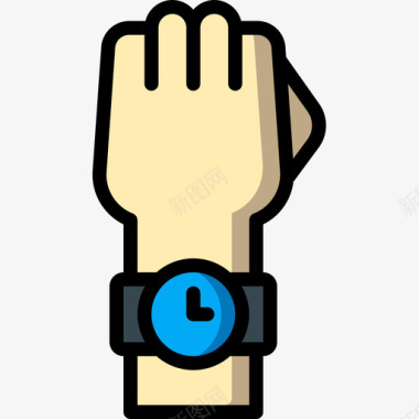 腕表时间管理33线性颜色图标图标