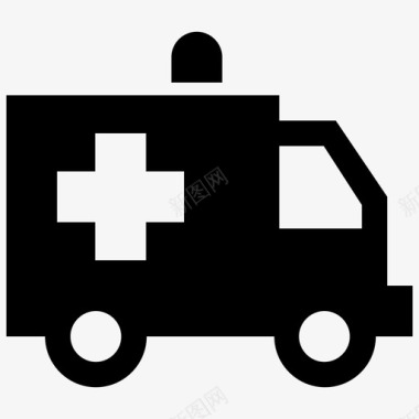 救护车急救车医院服务图标图标