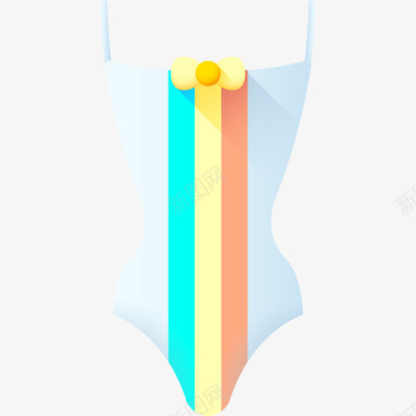 泳装夏季37彩色图标图标