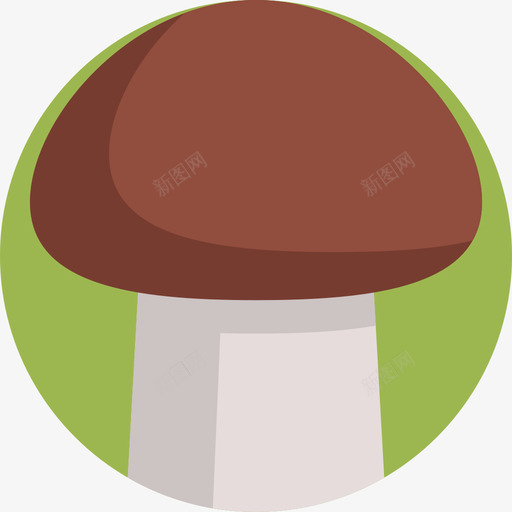 蘑菇秋季52扁平图标svg_新图网 https://ixintu.com 扁平 秋季52 蘑菇