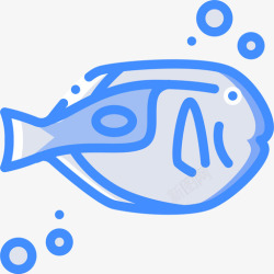 外科医生鱼外科医生鱼海洋生物蓝色图标高清图片
