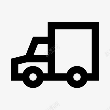送货车建筑卡车图标图标