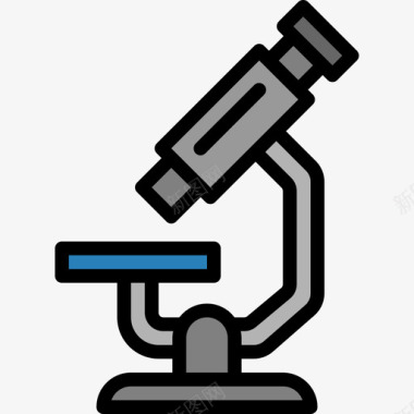 显微镜医院46线颜色图标图标