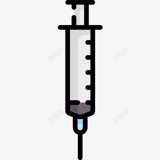 注射器急救服务25线性颜色图标svg_新图网 https://ixintu.com 急救服务25 注射器 线性颜色