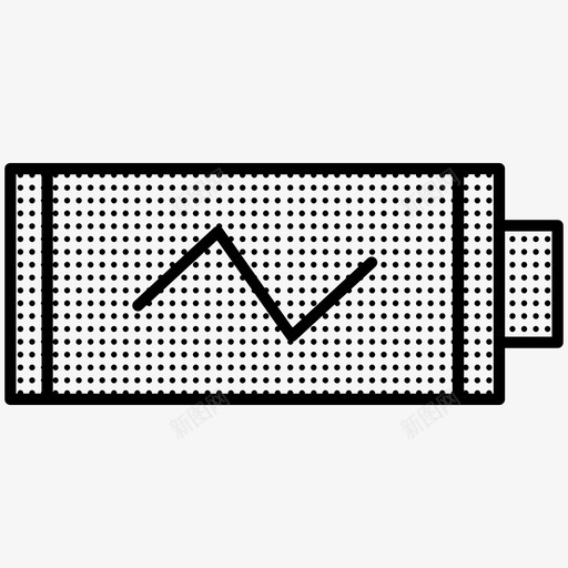 电池充电其他虚线图标svg_新图网 https://ixintu.com 充电 其他虚线 电池