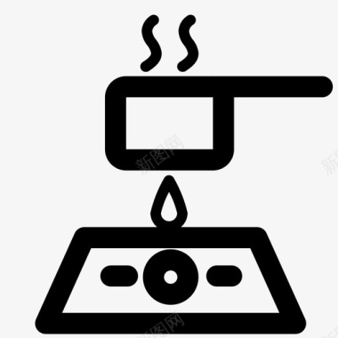 开水烹饪水烹饪工具图标图标