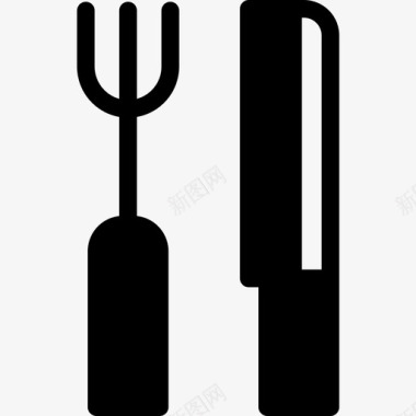 餐具接口61实心图标图标