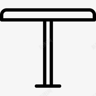 桌子家具和家用15直线型图标图标