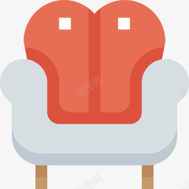 扶手椅内部2扁平图标图标