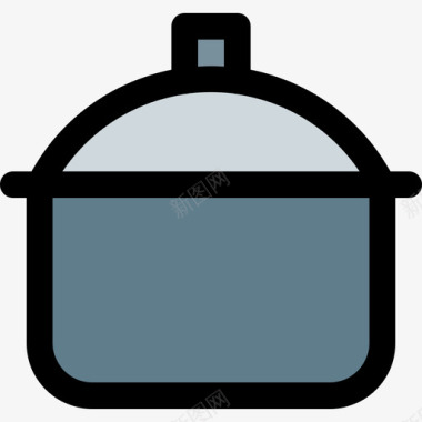 烹饪锅食物72线性颜色图标图标