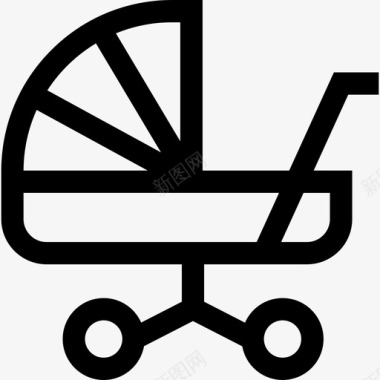 婴儿车产妇13直系图标图标