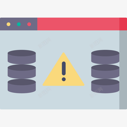 拒绝访问数据库服务器6平面图标svg_新图网 https://ixintu.com 平面 拒绝访问 数据库服务器6