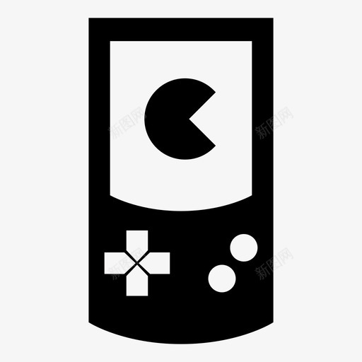 gamepad娱乐gameboy图标svg_新图网 https://ixintu.com gameboy gamepad pacman 娱乐 游戏