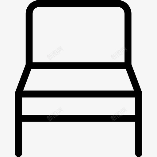 椅子接口60直线图标svg_新图网 https://ixintu.com 接口60 椅子 直线