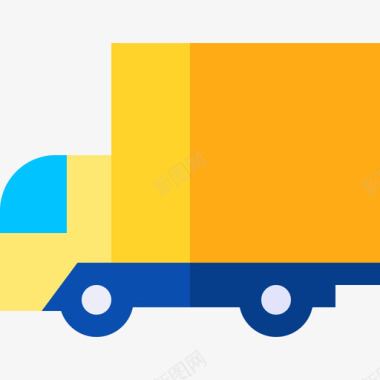 送货卡车销售18扁平图标图标