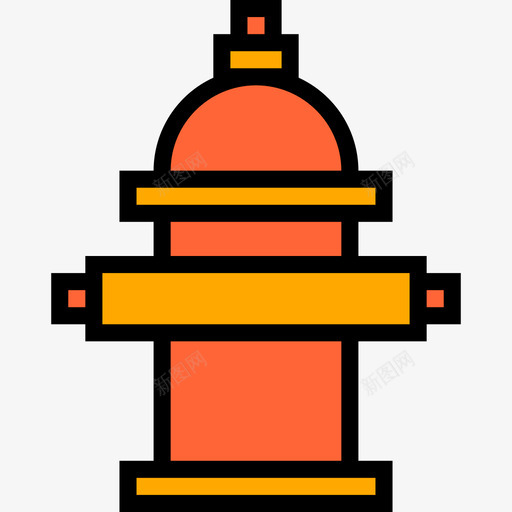 消防栓结构68线性颜色图标svg_新图网 https://ixintu.com 消防栓 线性颜色 结构68